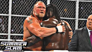 Brock Lesnar Vs Oba Femi Hell in A Cell Match WWE Summerslam 1 August 2026 Highlights