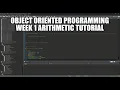 Object oriented programming week 1 arithmetic tutorial