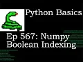 Python Basics Tutorial Indexing With Boolean Array for Numpy
