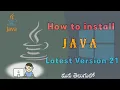 How to install the JAVA Latest version In Telugu Step by step java tutorials