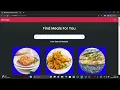 Meals App coding ninjas frontend skill test group 2