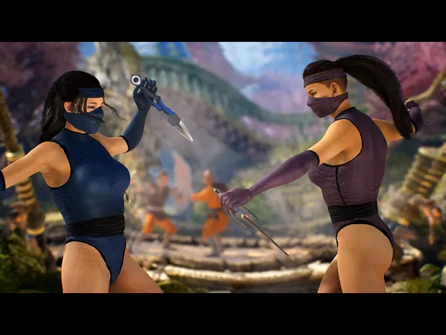 Klassic MK2 Kitana and Mileena Skin Showcase - MK1