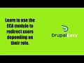 Redirect users by role with the Drupal ECA module