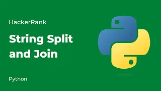 Python HackerRank Solutions String Split and Join