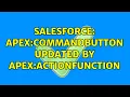 Salesforce apex commandButton updated by apex actionFunction 2 Solutions