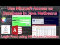 Java Login Form using Microsoft Access Database