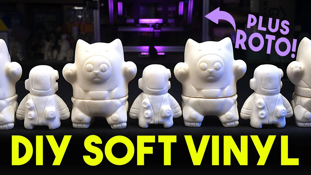 Making SOFT VINYL toys at home! Plus ROTOCAST DIGITAL 12!