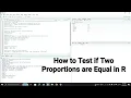 How to Perform the Independent Sample Binomial Test using R A Step by Step Guide