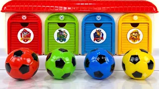 Oddly ASMR Garage | How I Made 6 Soccer Color Balls Spider Man Doors Magic Garage Ful Sound ASMR