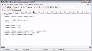 Beginner PHP Tutorial 165 Creating Captcha Image Security Part 2
