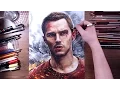 Download Lagu Drawing Nicholas Hoult (Collide, Casey) - colored pencils | drawholic