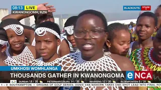 umkhosi womhlanga thousands gather in kwanongoma