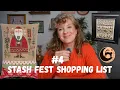 Stash Fest Shopping List SANTA I know him