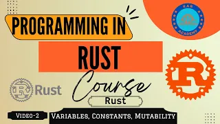 Rust Programming Chapter 2 Variables Mutability Constant