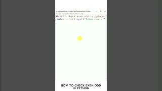 How to check Even and Odd numbers in Python