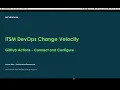 DevOps Change Velocity GitHub Tool Connect and Configure