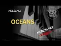 Download Lagu Oceans (Hillsong) - KARAOKE - Piano medium key