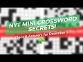 NYT Mini Crossword Magic