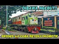 Download Lagu LOKOMOTIF HIJAU NGEBUT KESETANAN!! Ujicoba Reyen Lokomotif CC201 Dempulan di Balai Yasa Yogyakarta