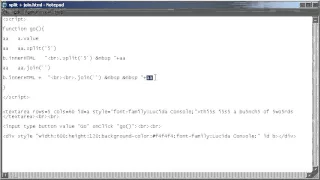 Html Javascript Split Join
