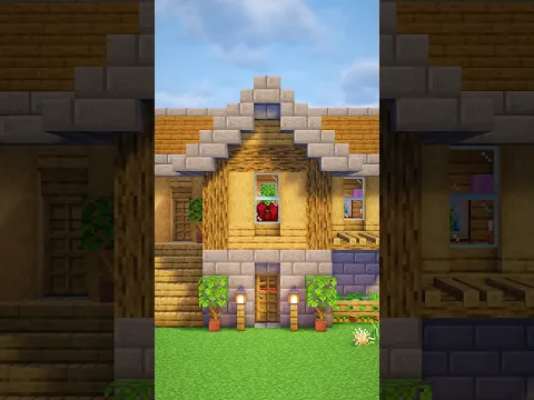 Minecraft Starter House #shorts