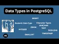 Understanding data types in PostgreSQL - PostgreSQL Tutorial