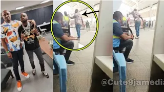 davido runs mad watch his staff israel dmw f1ght with a man