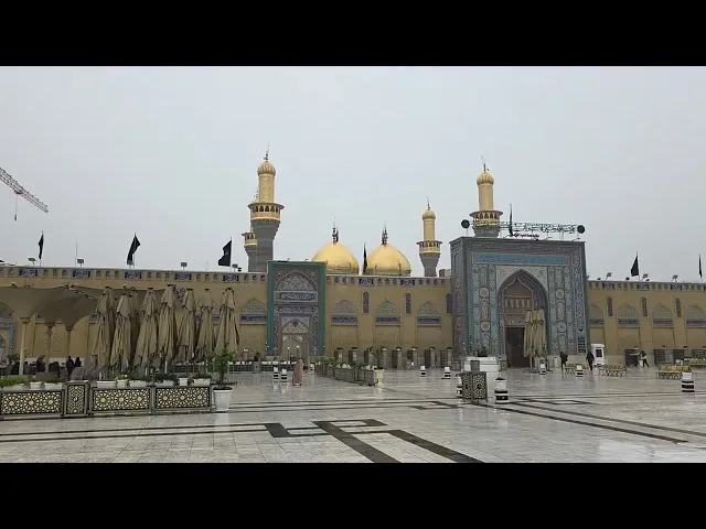 ⁣مع نزول المطر  صباحا فوق قبتي الجوادين ع دعواتي لكم بان يفتح الله عليكم ابواب كل خير 