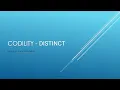 Codility - Distinct JavaScript