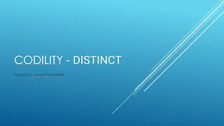 Codility - Distinct JavaScript