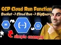 Simple Example of GCP Cloud Run Function to read data from bucket and load it into bigquery