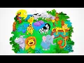 Let s Build Color a Jungle Animals Puzzle kids fun for Kids Toddlers
