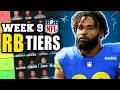 Top 40 Running Back Rankings for Week 9 Fantasy Football