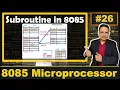 Subroutine in Microprocessor 8085 Basics and Procedures 8085
