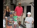 Jason Taylor and his wife and children