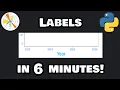 Matplotlib labels in 6 minutes
