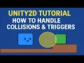 Unity Tutorial for Beginners Collisions and Triggers in Unity 2D