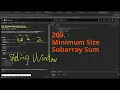Leetcode MEDIUM Problem 209 Minimum Size Subarray Sum DevOps Python Practice