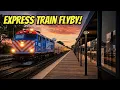 Evening Rush Hour on the BNSF Racetrack Metra Commuter Trains at Naperville Station