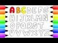 Learn LETTERS for Kids How to Draw ABC All the Letters of the Alphabet