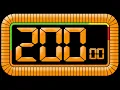 200 to 0 Countdown Timer With Royalty-free Electronica Music Numbers 200 to 0 Digital Timer