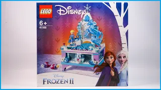 UNBOXING LEGO 41168 Disney Frozen II Elsa's Jewelry Box Speed Build