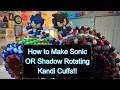 How to Make Sonic OR Shadow Kandi Cuff