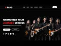 Create Music Band Portfolio Website Using HTML CSS Fast Code