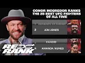 Conor McGregor Ranks the Best UFC Fighters of All Time Re-Rank