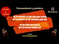Pensamiento y palabra - VICTOR MANUELLE (letra)
