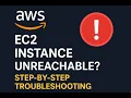 AWS EC2 Instance Unreachable Step-by-Step Troubleshooting Guide DevOps Interview Ready