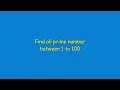 find prime number between 1 to 100 using JavaScript