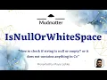 How to check if string is null or empty or it does not contains value in C