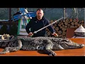 Download Lagu CROCODILE on the GRILL. Shish kebab from Crocodile | GEORGY KAVKAZ